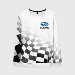 Мужской свитшот 3D Subaru, Субару Спорт, Финишный флаг
