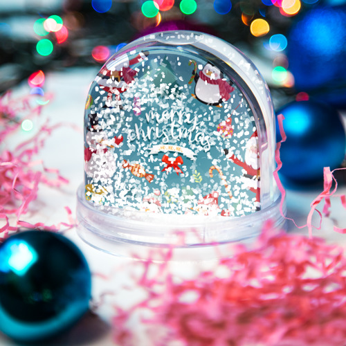 Игрушка Снежный шар Merry Christmas from Eugenia - фото 4