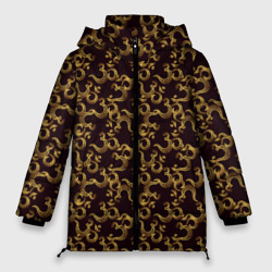 Женская зимняя куртка Oversize Ом Аум - Сакральный Символ