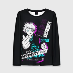 Женский лонгслив 3D Satoru Gojo в безумии расширение территории