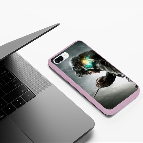 Чехол для iPhone 7Plus/8 Plus матовый Корво Dishonored, цвет розовый - фото 5