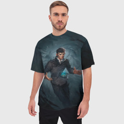 Мужская футболка oversize 3D Dishonored art - фото 2