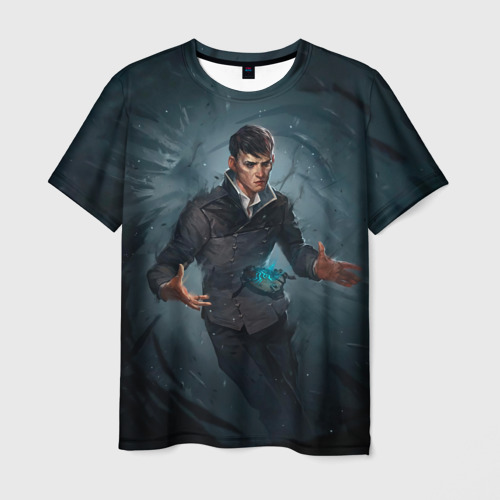 Мужская футболка с принтом Dishonored art, вид спереди №1