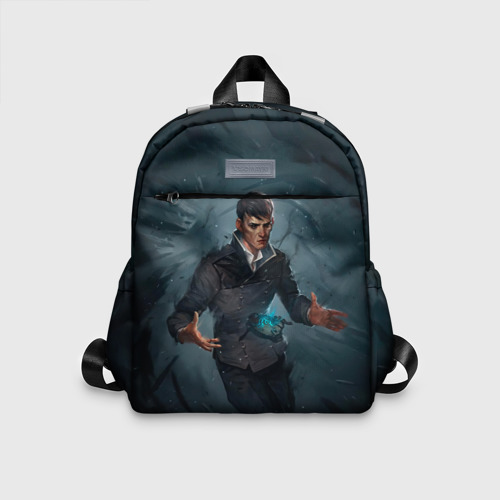 Детский рюкзак 3D с принтом Dishonored art, вид спереди #2