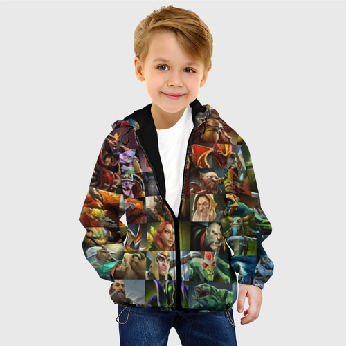 Детская куртка 3D Heroes Dota 2 персонажи Дота, цвет черный - фото 3