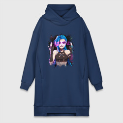 Платье-худи хлопок Jinx shoot Arcane LOL