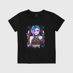 Детская футболка хлопок Jinx shoot Arcane LOL