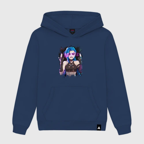 Мужская толстовка хлопок Jinx shoot Arcane LOL