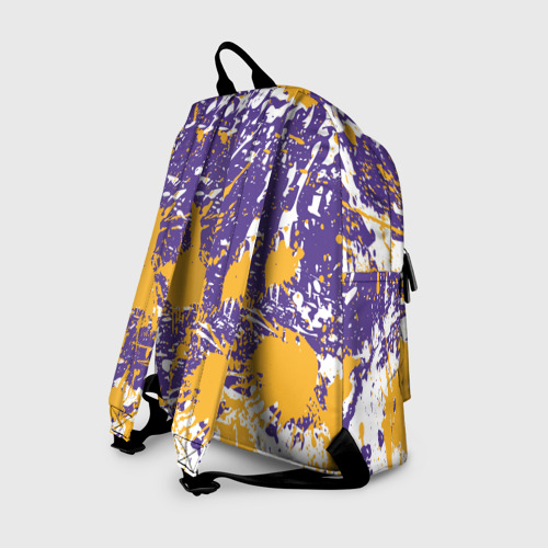 Рюкзак 3D Lakers фирменные цвета брызги красок LA - фото 2