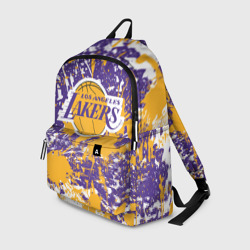 Рюкзак 3D Lakers фирменные цвета брызги красок LA