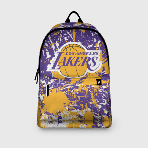 Рюкзак 3D Lakers фирменные цвета брызги красок LA - фото 4