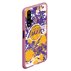 Чехол для Honor 20 Lakers фирменные цвета брызги красок LA - фото 2