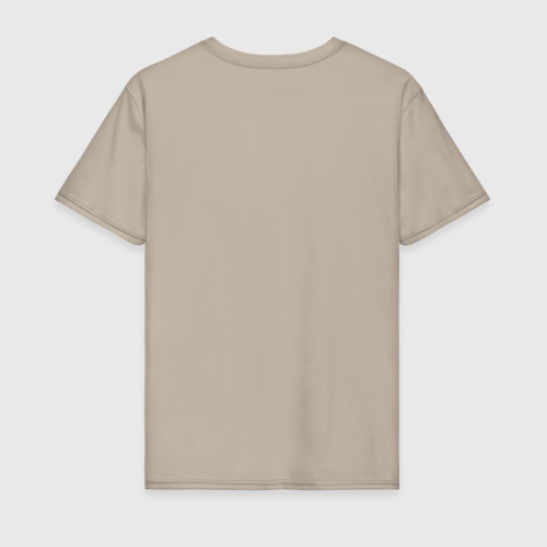 Мужская футболка хлопок 30 секунд до марса логотип, цвет миндальный - фото 2
