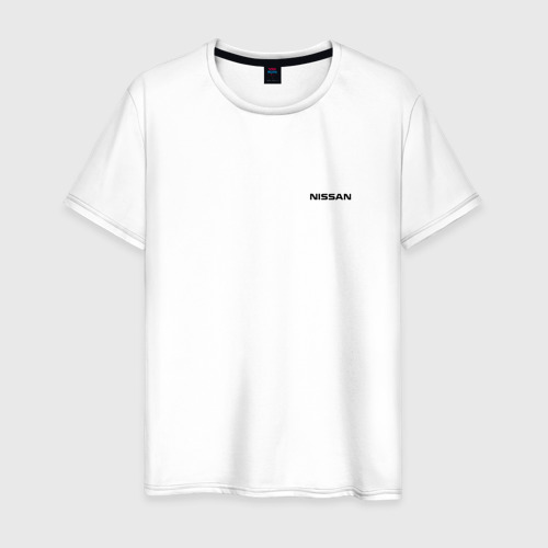 Мужская футболка хлопок NISSAN (Авто ниссан), цвет белый