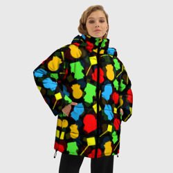 Женская зимняя куртка Oversize South Park Южный Парк новогодний узор - фото 2