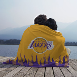 Плед 3D LA Lakers NBA fire Лейкерс огонь - фото 2