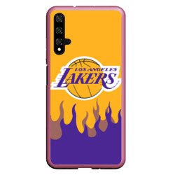 Чехол для Honor 20 LA Lakers NBA fire Лейкерс огонь