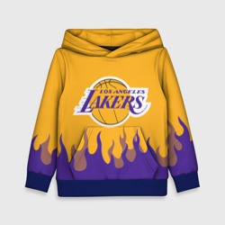 Детская толстовка 3D LA Lakers NBA fire Лейкерс огонь