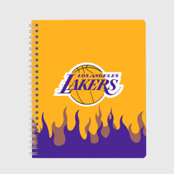 Тетрадь LA Lakers NBA fire Лейкерс огонь