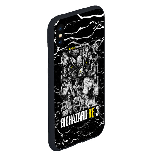 Чехол для iPhone XS Max матовый Biohazard re3, цвет черный - фото 3