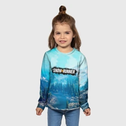 Детский лонгслив 3D Snowrunner СноуРаннер логотип - фото 2