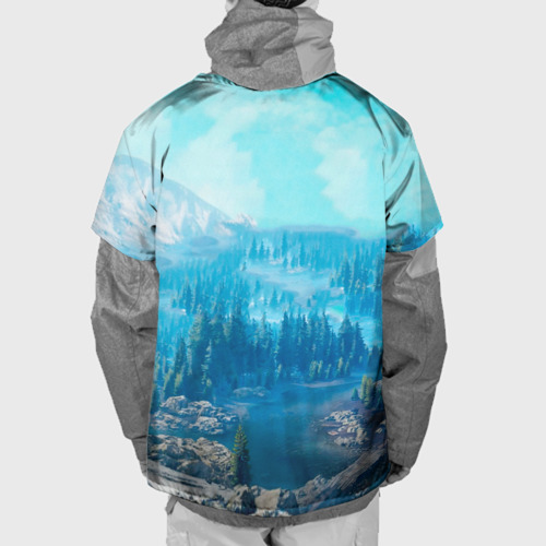 Накидка на куртку 3D Snowrunner СноуРаннер логотип, цвет 3D печать - фото 2