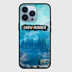 Чехол для iPhone 13 Pro Snowrunner СноуРаннер логотип