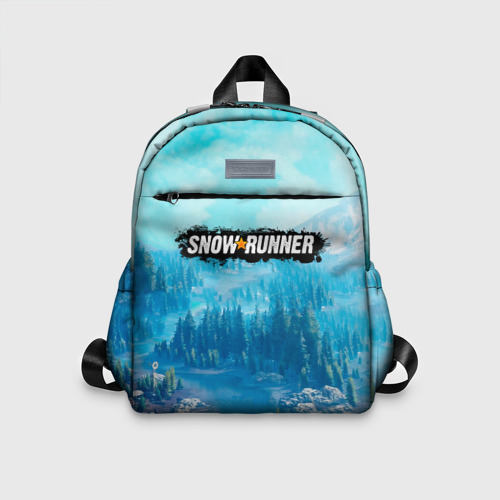 Детский рюкзак 3D Snowrunner СноуРаннер логотип