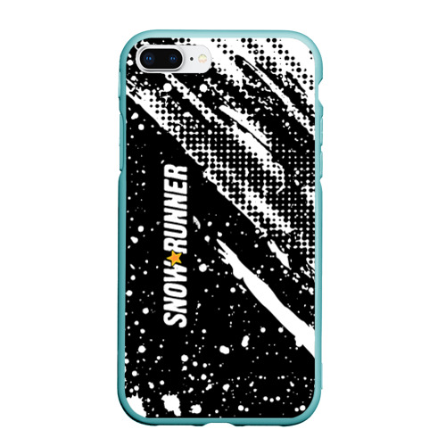 Чехол для iPhone 7Plus/8 Plus матовый Snowrunner Logo, цвет мятный
