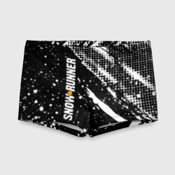 Детские купальные плавки 3D Snowrunner Logo
