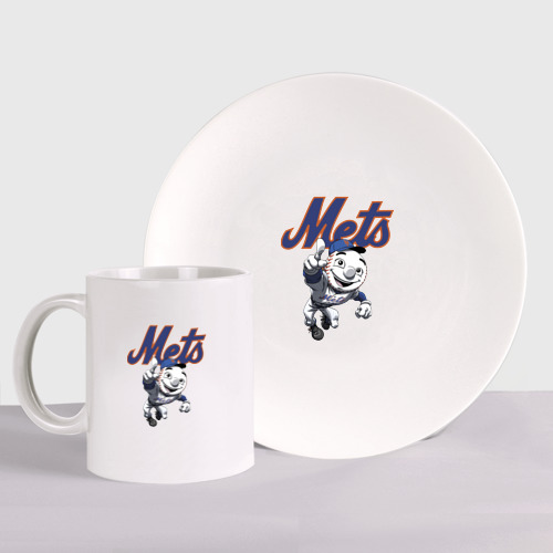 Набор: тарелка + кружка New York Mets