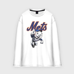 Мужской лонгслив oversize хлопок New York Mets