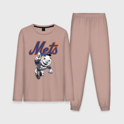 Мужская пижама с лонгсливом хлопок New York Mets