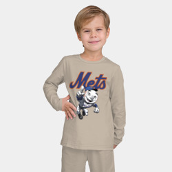 Детская пижама с лонгсливом хлопок New York Mets - фото 2