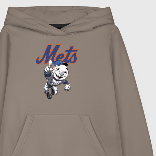 Детская толстовка хлопок New York Mets, цвет утренний латте - фото 3