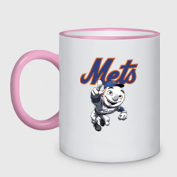 Кружка двухцветная New York Mets