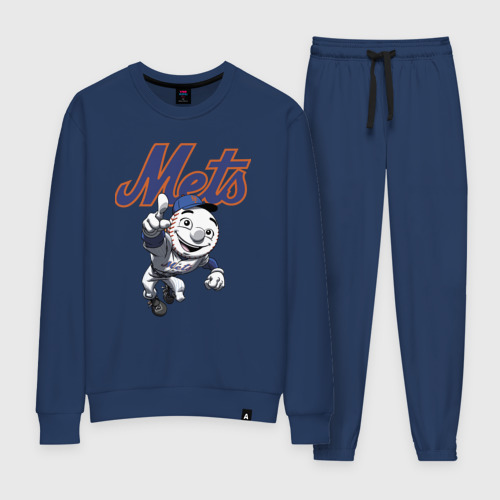Женский костюм хлопок New York Mets, цвет темно-синий