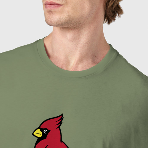 Мужская футболка хлопок с принтом St Louis Cardinals - baseball team, фото #4