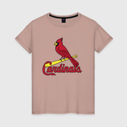 Женская футболка хлопок St Louis Cardinals - baseball team