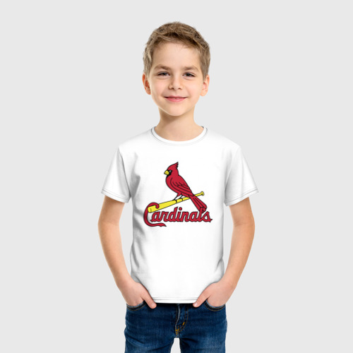 Детская футболка хлопок St Louis Cardinals - baseball team, цвет белый - фото 3