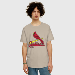 Мужская футболка хлопок Oversize St Louis Cardinals - baseball team - фото 2