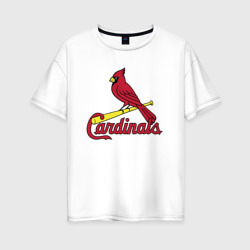 Женская футболка хлопок Oversize St Louis Cardinals - baseball team