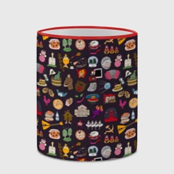 Кружка с полной запечаткой Российская история и Русская культура паттерн - фото 2