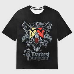 Мужская футболка oversize 3D Darkest Dungeon герб
