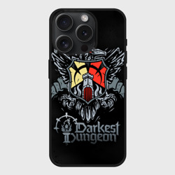 Чехол силиконовый для Apple iPhone 15 Pro матовый Darkest Dungeon герб