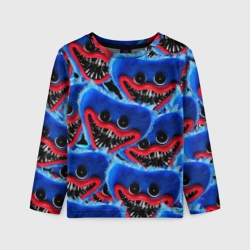 Детский лонгслив 3D Ужасное лицо Хагги Вагги
