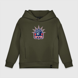 Детское худи Oversize хлопок Нью Йорк Рейнджерс New York Rangers