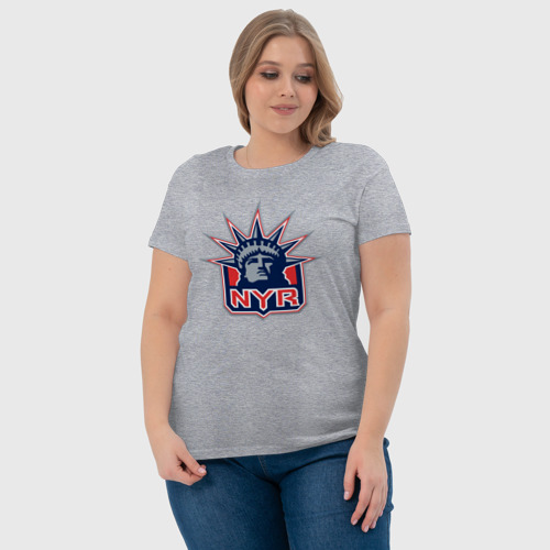 Женская футболка хлопок с принтом Нью Йорк Рейнджерс | New York Rangers, фото #4