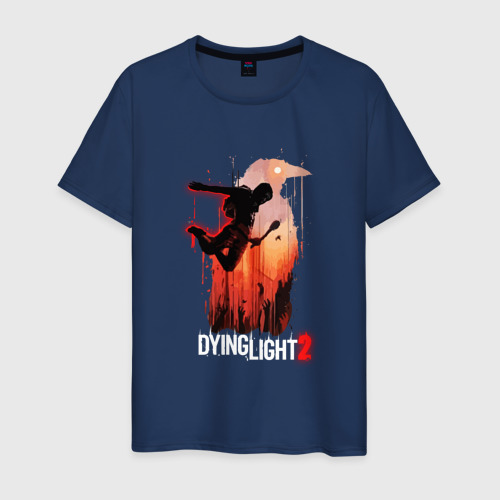 Мужская футболка из хлопка с принтом Dying Light - 2, вид спереди №1