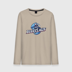 Мужской лонгслив хлопок Jersey shore Blue claws - baseball team